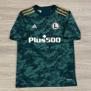 Adidas 2021/22 Legia Warsaw Home Soccer Jersey Green Youth Size Medium 11-12Y